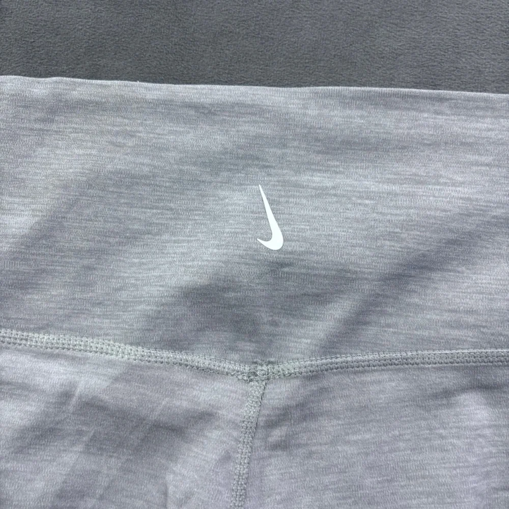 Nike Yoga Dri-FIT High Waisted Leggings Grey Heather 7/8 Tights Medium